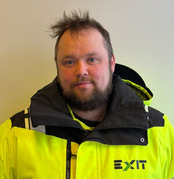 Portrett av Martin Rødseth, servicetekniker i Exit Nordvest AS